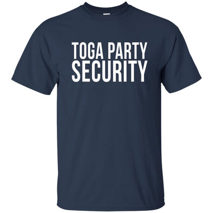 Toga Party Funny Toga Party Security T-shirt Navy