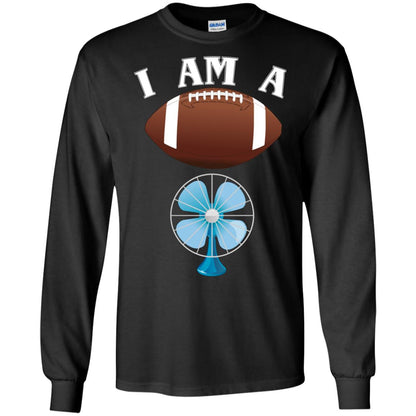 Football Lover T-shirt I Am A Football Fan Black