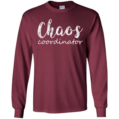 Chaos Coordinator T-shirt Mothers Day Gift Shirt Maroon