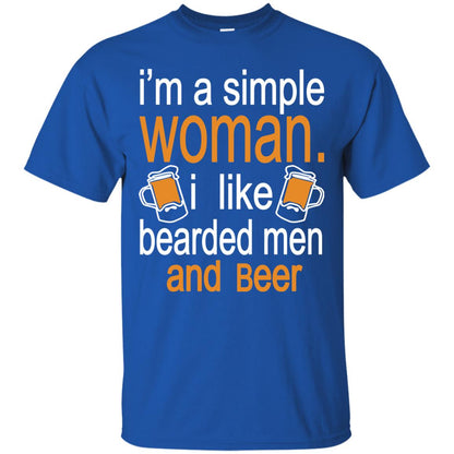 Im A Simple Woman I Like Bearded Men And Beer Royal