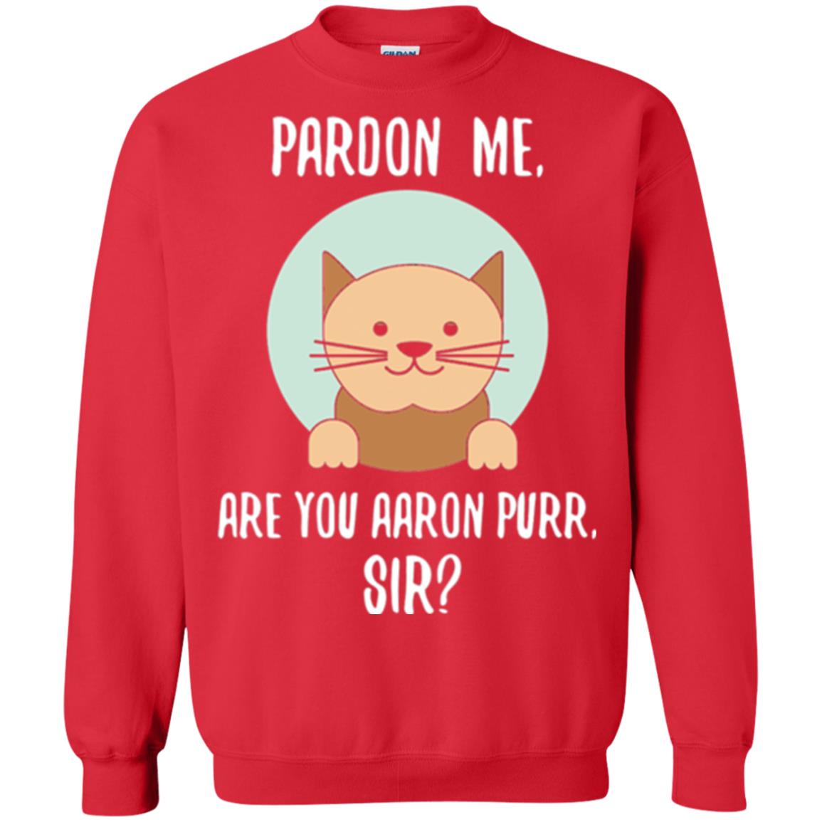 The Hamilton Cat T-shirt Pardon Me Red