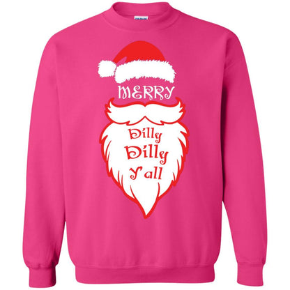 Christmas T-shirt Merry Dilly Dilly Y'all Heliconia