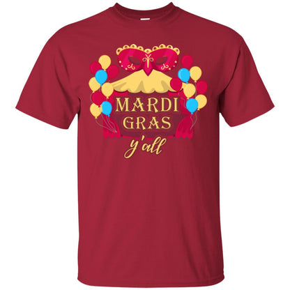 Mardi Gras T-shirt Y_all Cardinal