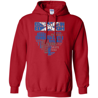 Edinburgh T-shirt Educated In Edinburgh Red