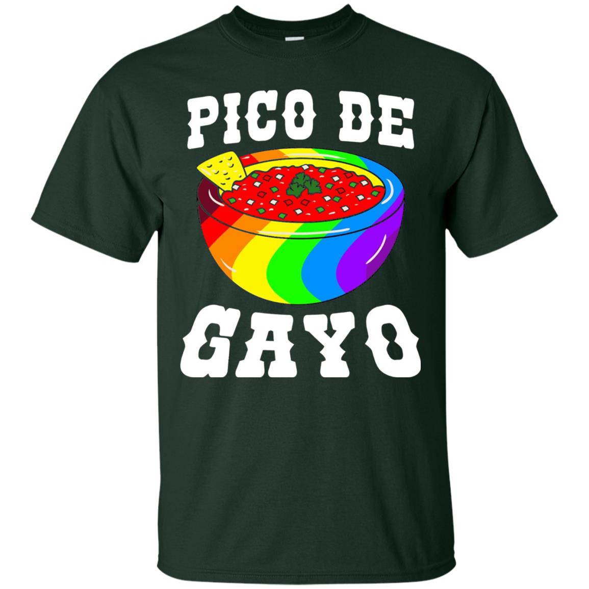 Pico De Gayo Rainbow Lgbt T-shirt Forest