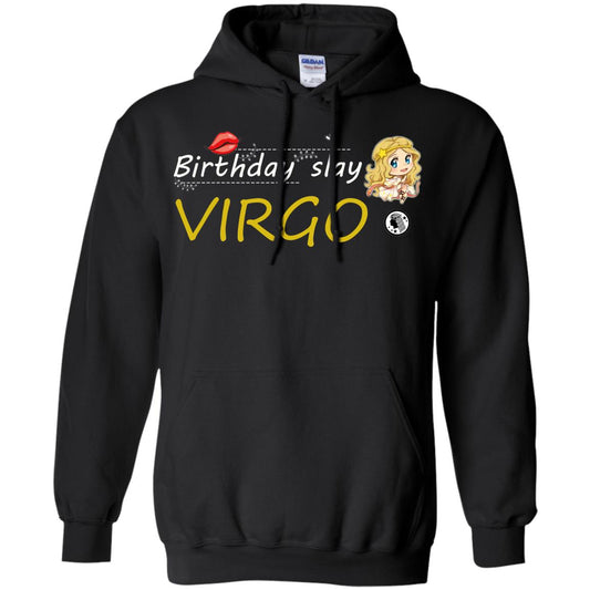 Cute Virgo Girl Birthday Lip Slay T-shirt Black