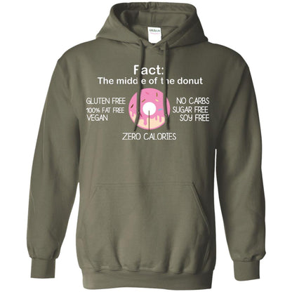 Fact The Middle Of The Donut Zero Calories Shirt Military Green