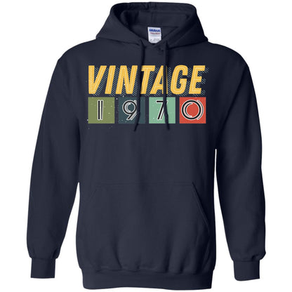 Vintage 1970 48th Birthday Gift Shirt For Mens Or Womens Navy