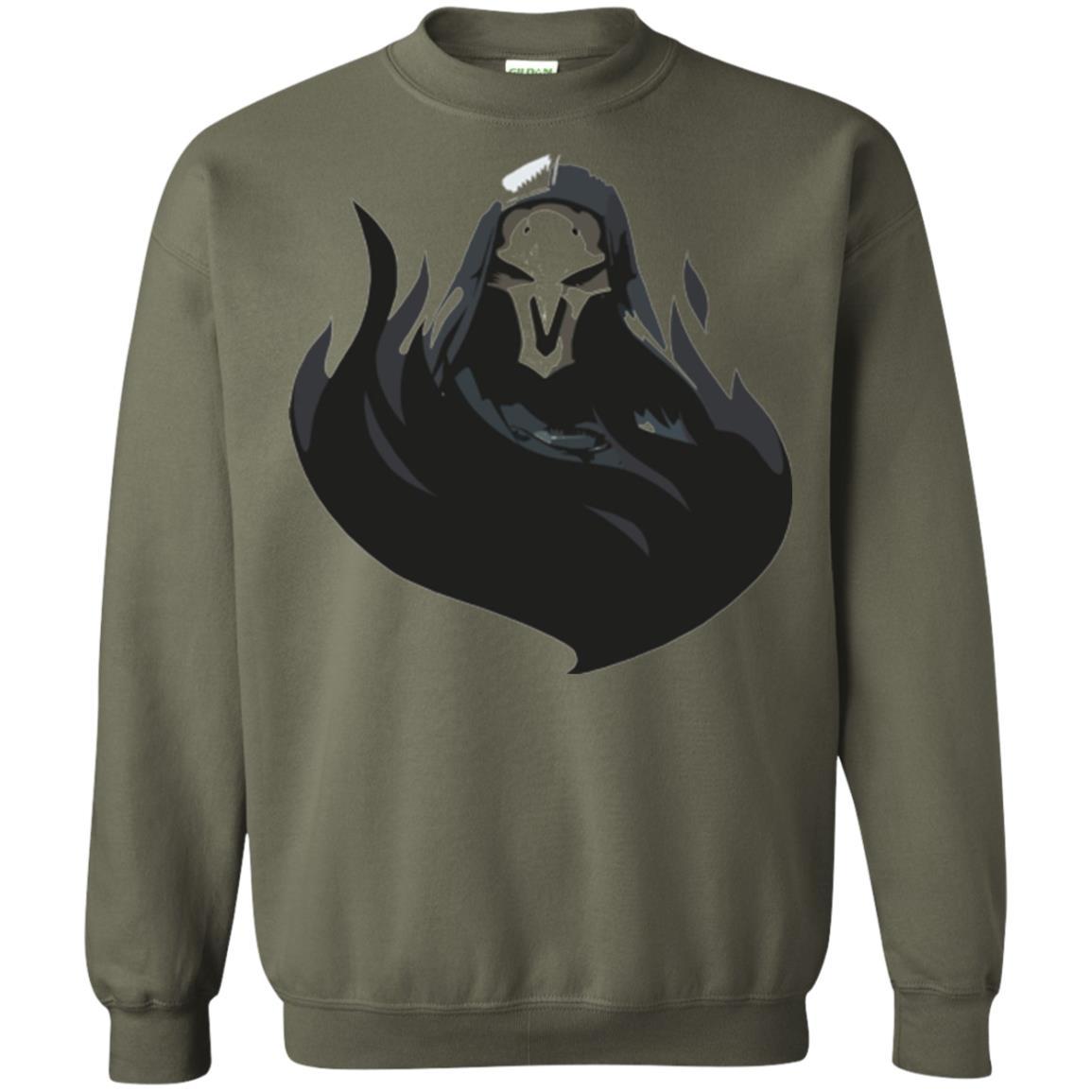 Overwatch Reaper Blossom Spray T-shirt Military Green