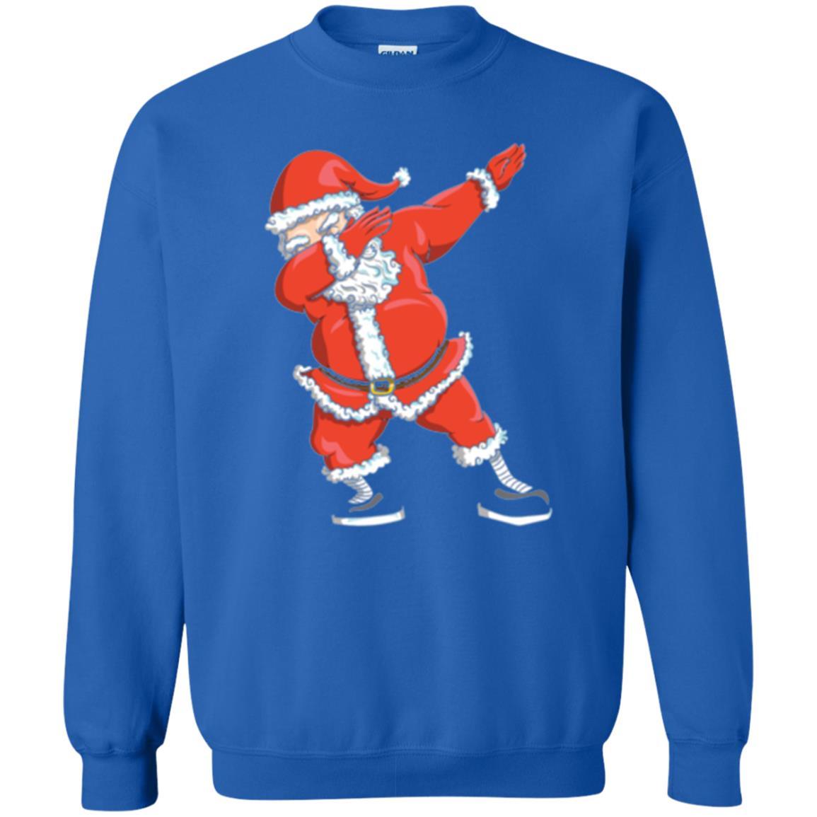 Christmas T-shirt Dabbing Santa Claus T-shirt Royal