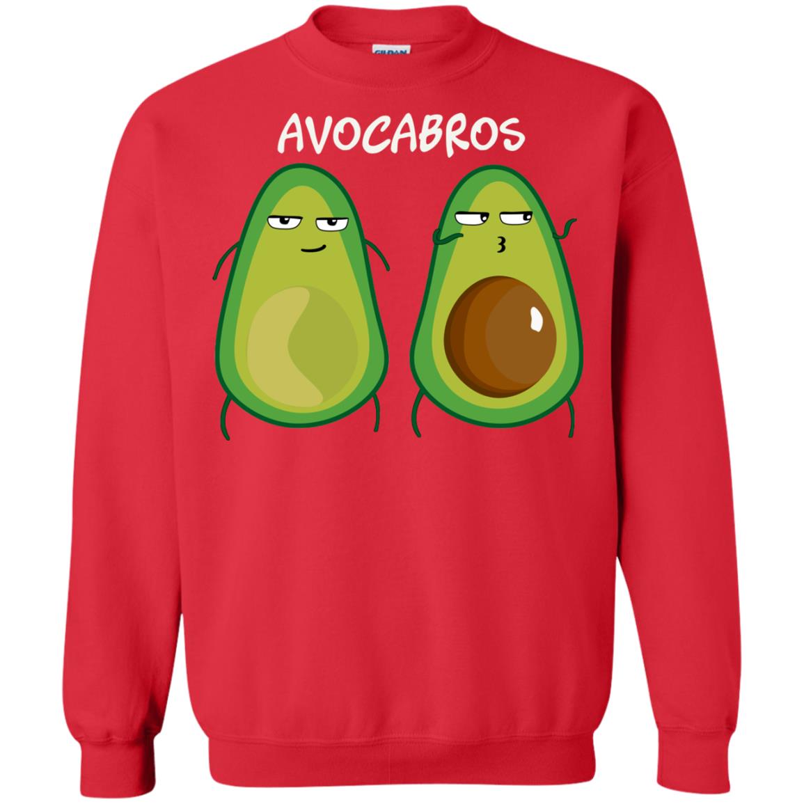 Funny Avocado T-shirt For Bros And Vegans Red