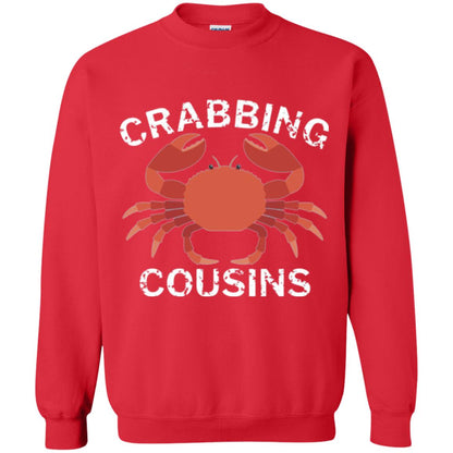 Fishing Lovers T-shirt Crabbing Cousins Red