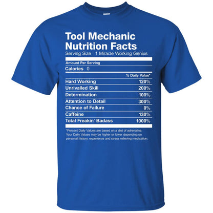 Tool Mechanic Uniform Funny T-shirt Royal
