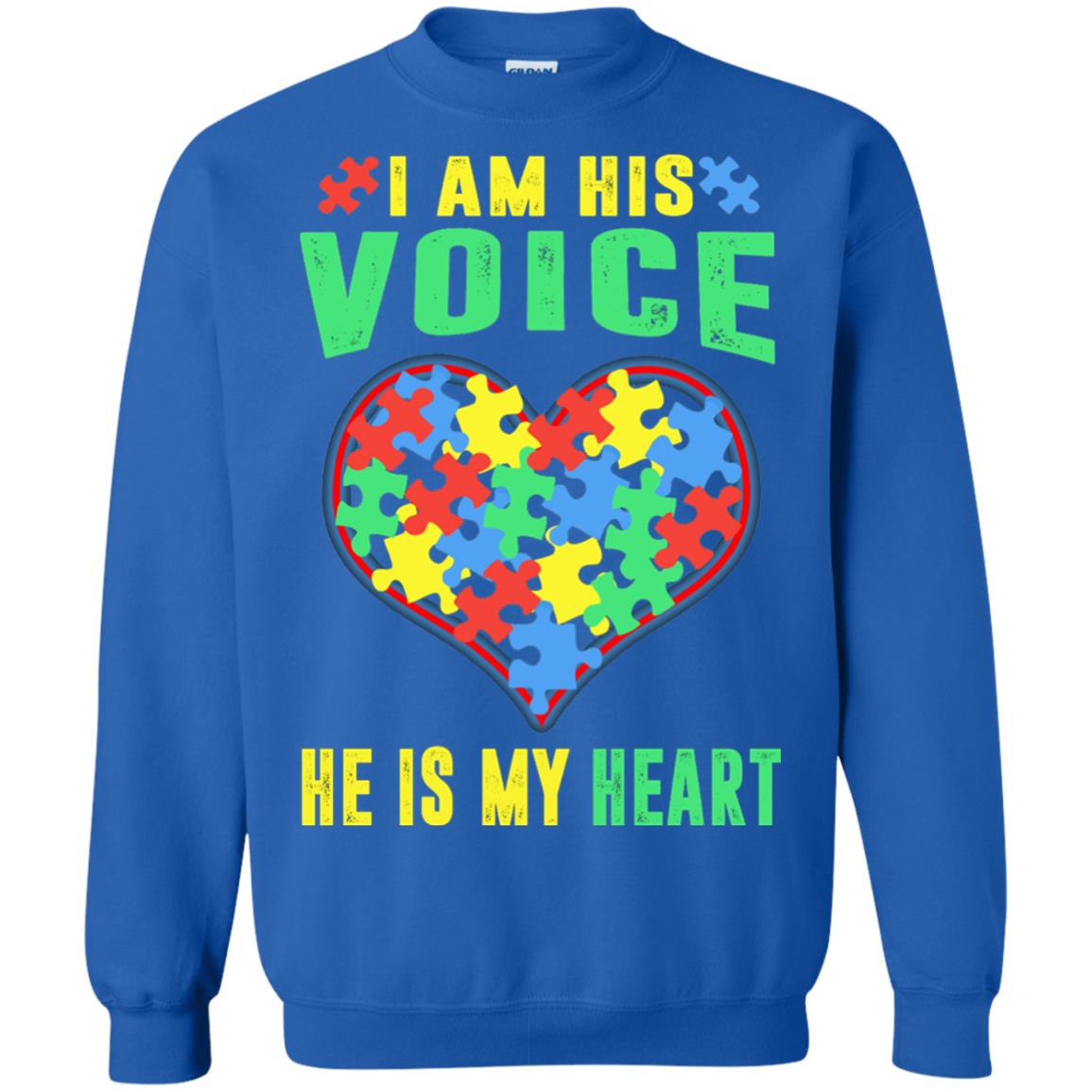 Autism Awareness Shirt He Is My Heart Royal