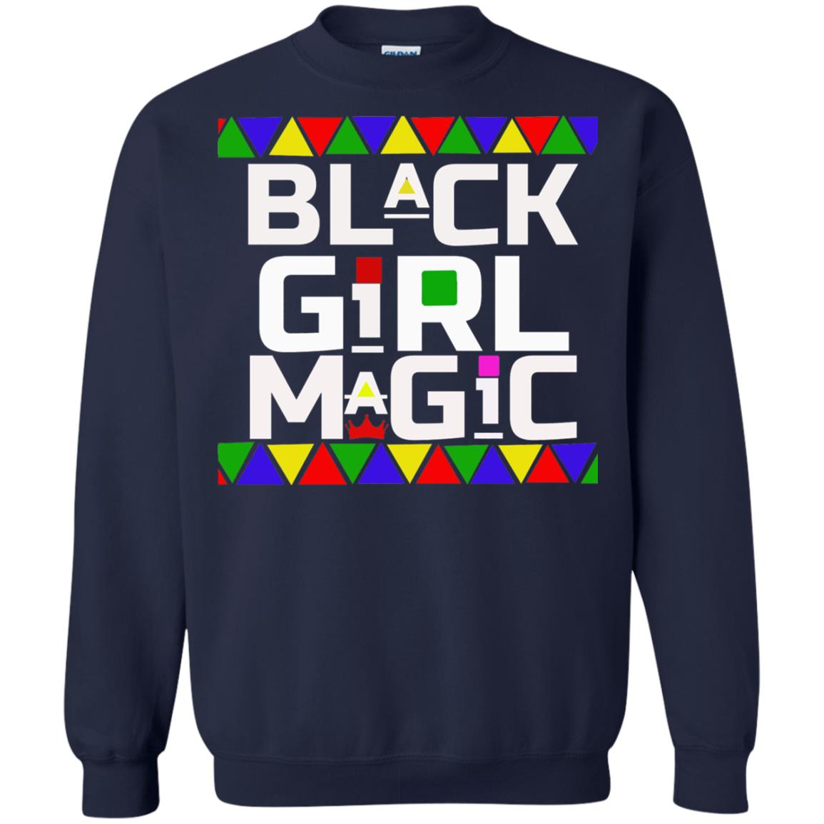 Black Girl Magic Black History African Pride T-shirt Navy