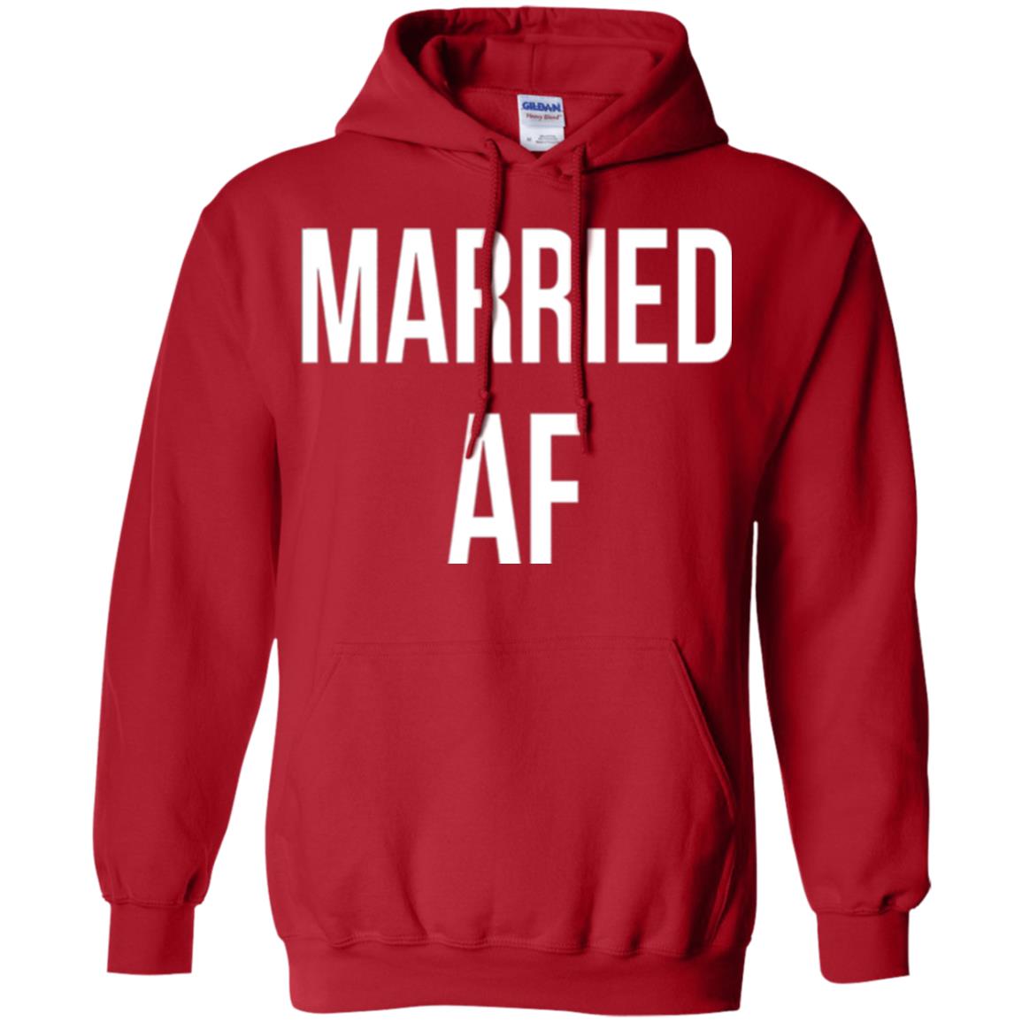 Married Af Funny T-shirt Red