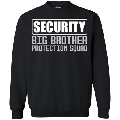 Family T-shirt Security Big Brother Protection Squad Black