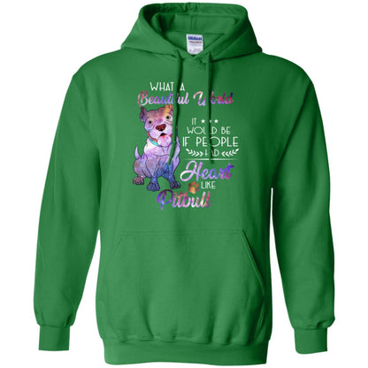 What A Beautiful World It Would Be If People Had Heart Like Pitbull Shirt Irish Green