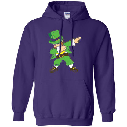 Dabbing Leprechaun Irish Dab Dance St Patrick_s Day T-shirt Purple