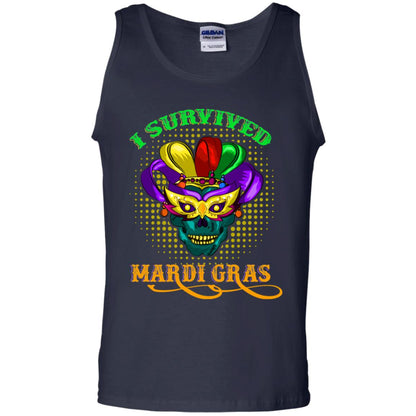 I Survived Mardi Gras Shirt Navy
