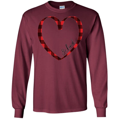 Be Kind Inspirational Motivational T-shirt Maroon