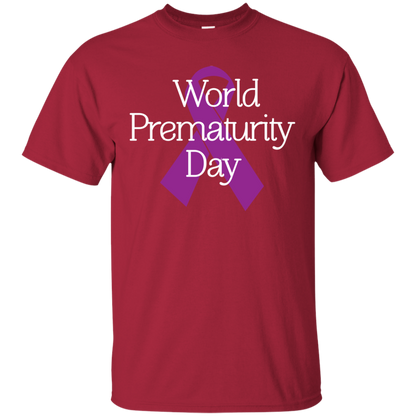 Cancer Awareness T-shirt World Prematurity Day T-shirt Cardinal