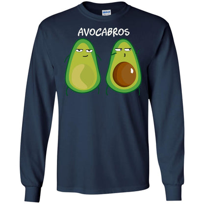 Funny Avocado T-shirt For Bros And Vegans Navy