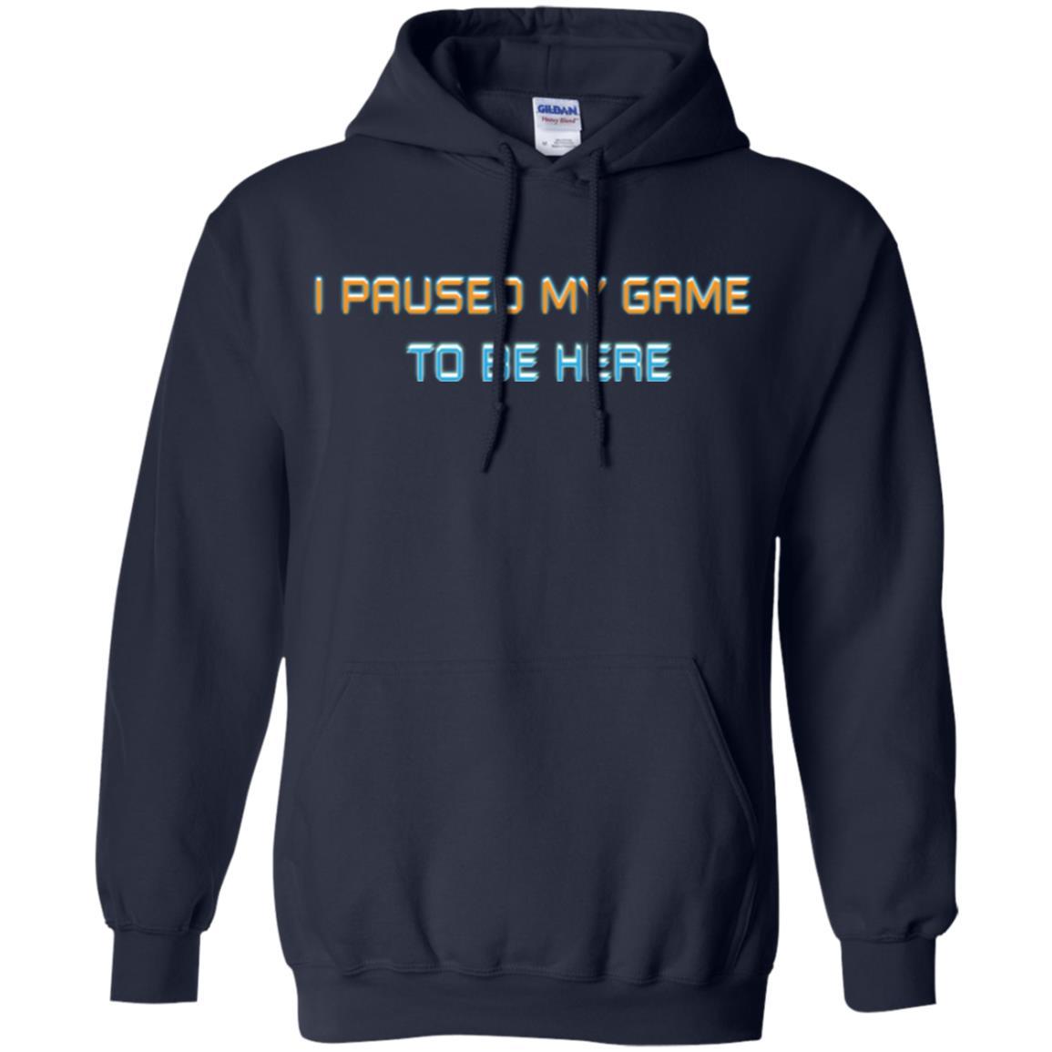 Gamer T-shirt I Paused My Game Here Navy