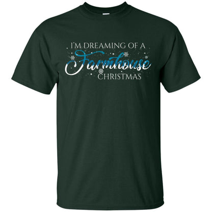 I'm Dreaming Of A Farmhouse Christmas X-mas Gift Shirt Forest