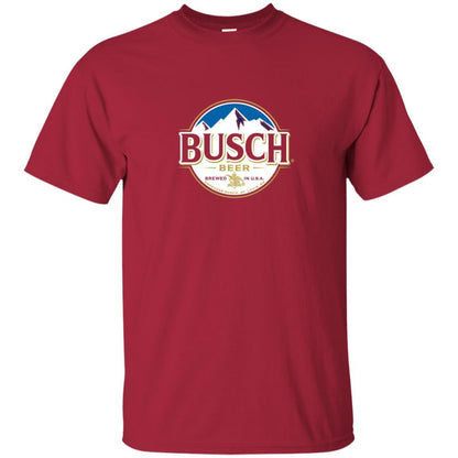Beer Lovers T-shirt Busch Beer Cardinal