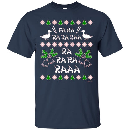 Christmas T-shirt Fa Ra Ra Chinese Duck Dinner Navy