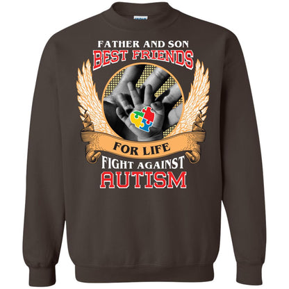 Autism Awareness T-shirt Father And Son Best Friends Dark Chocolate