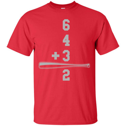 Baseball And Math Lovers T-shirt Red