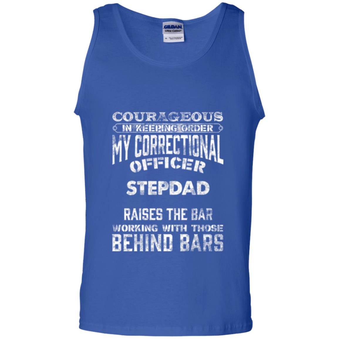 Daddy T-shirt Correctional Officer Step Dad Support Royal