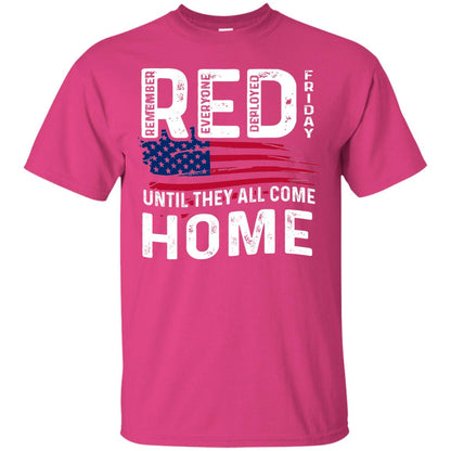 Nation Wear Red Day T-shirt Red Friday Until They All Come Home Heliconia