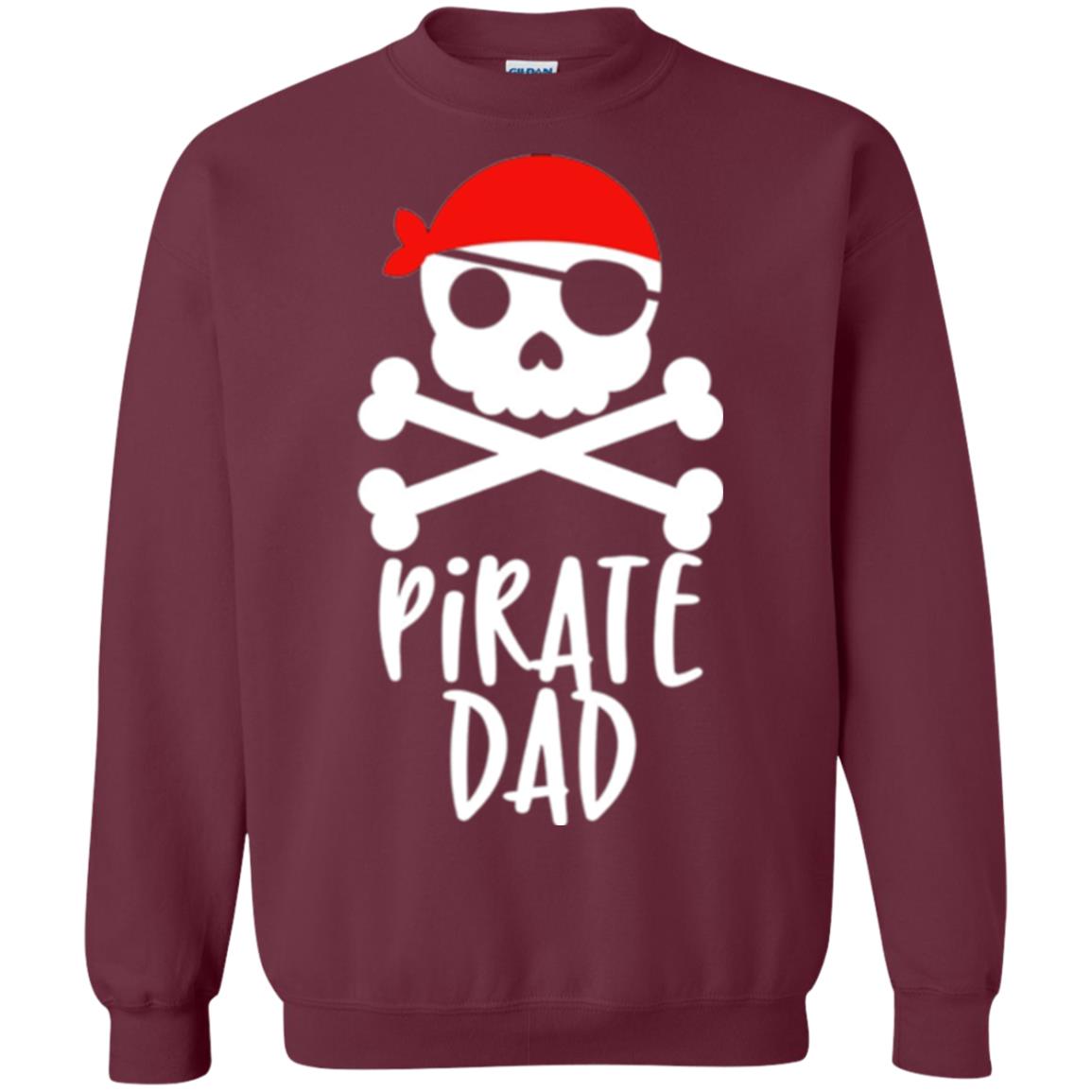 Daddy T-shirt Pirate Dad T-shirt Maroon