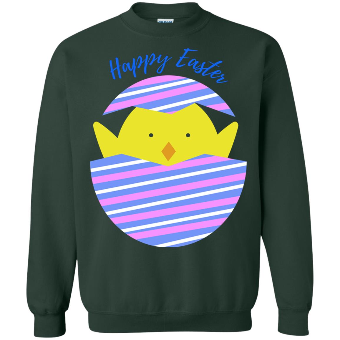 Easter Shirt Happy Easter Forest Green