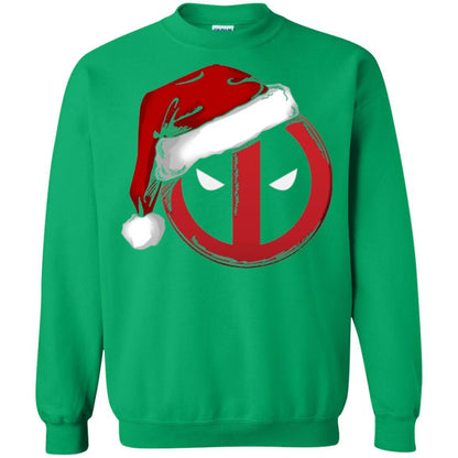 Christmas T-shirt Marvel Deadpool Icon Santa Hat Christmas Graphic Irish Green