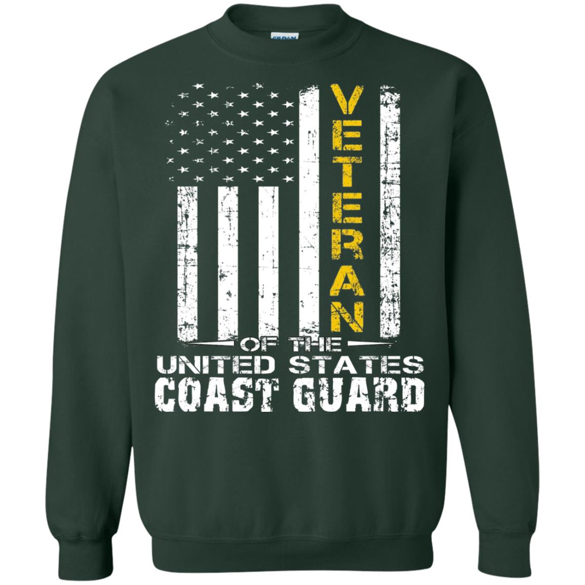 Veteran Of The United States Us Coast Guard Shirt Forest Green
