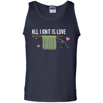 All I Knit Is Love Crocheting Lover Shirt Navy