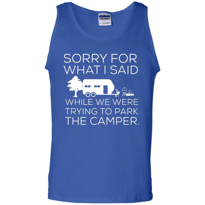 Camping T-shirt We Were Trying To Park The Camper Royal