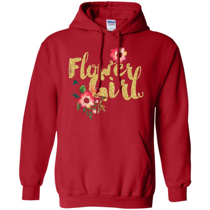 Flower Girl Bridesmaid Wedding Reception T-shirt Red