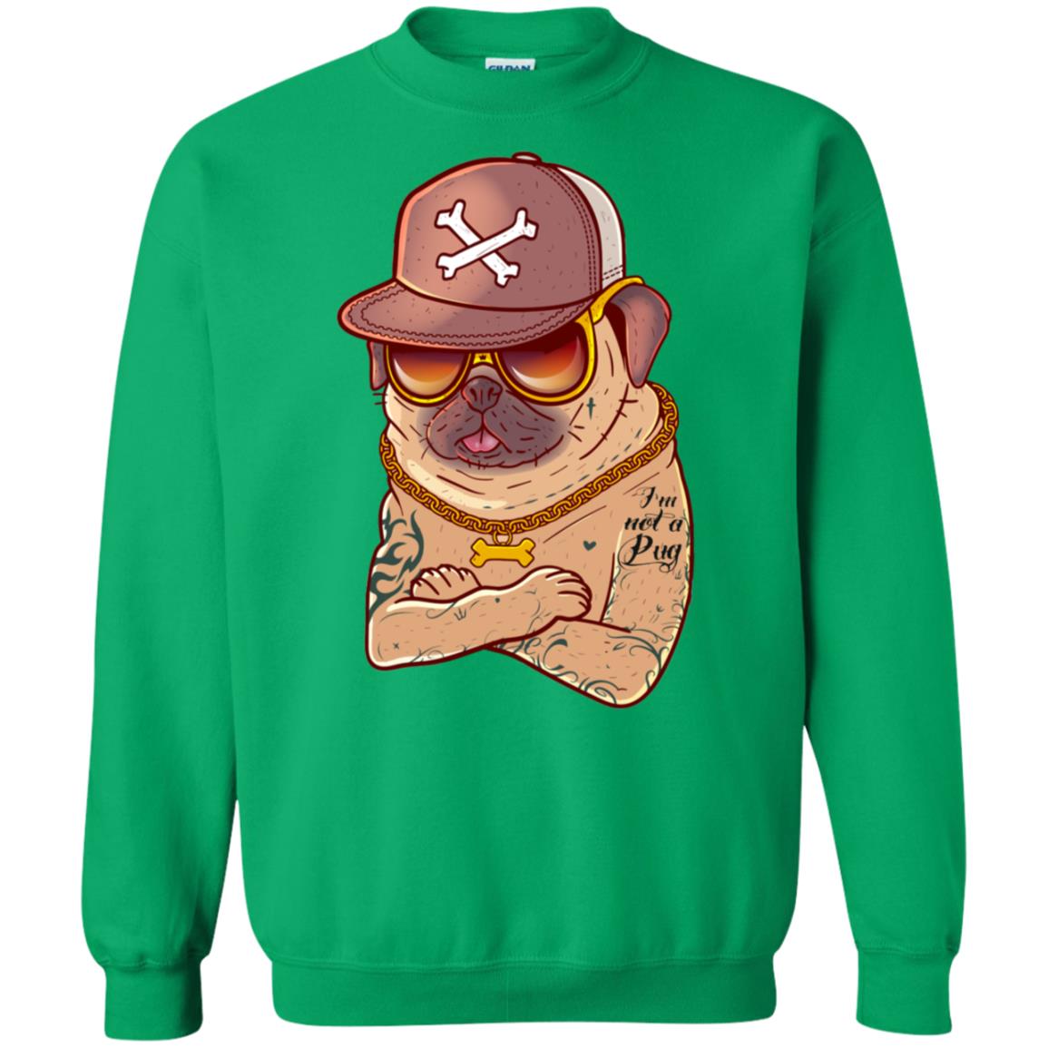 I'm Not A Pug Tattoo Dog Owner Shirt Irish Green