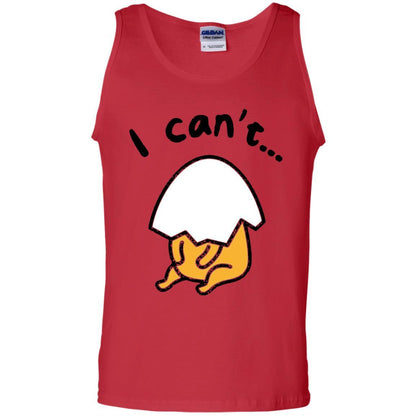 Film T-shirt Gudetama Lazy Egg I Can't Red