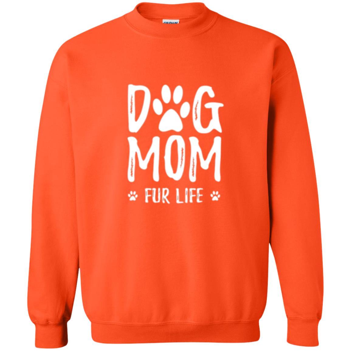 Dog Lover T-shirt Dog Mom Fur Life T-shirt Orange