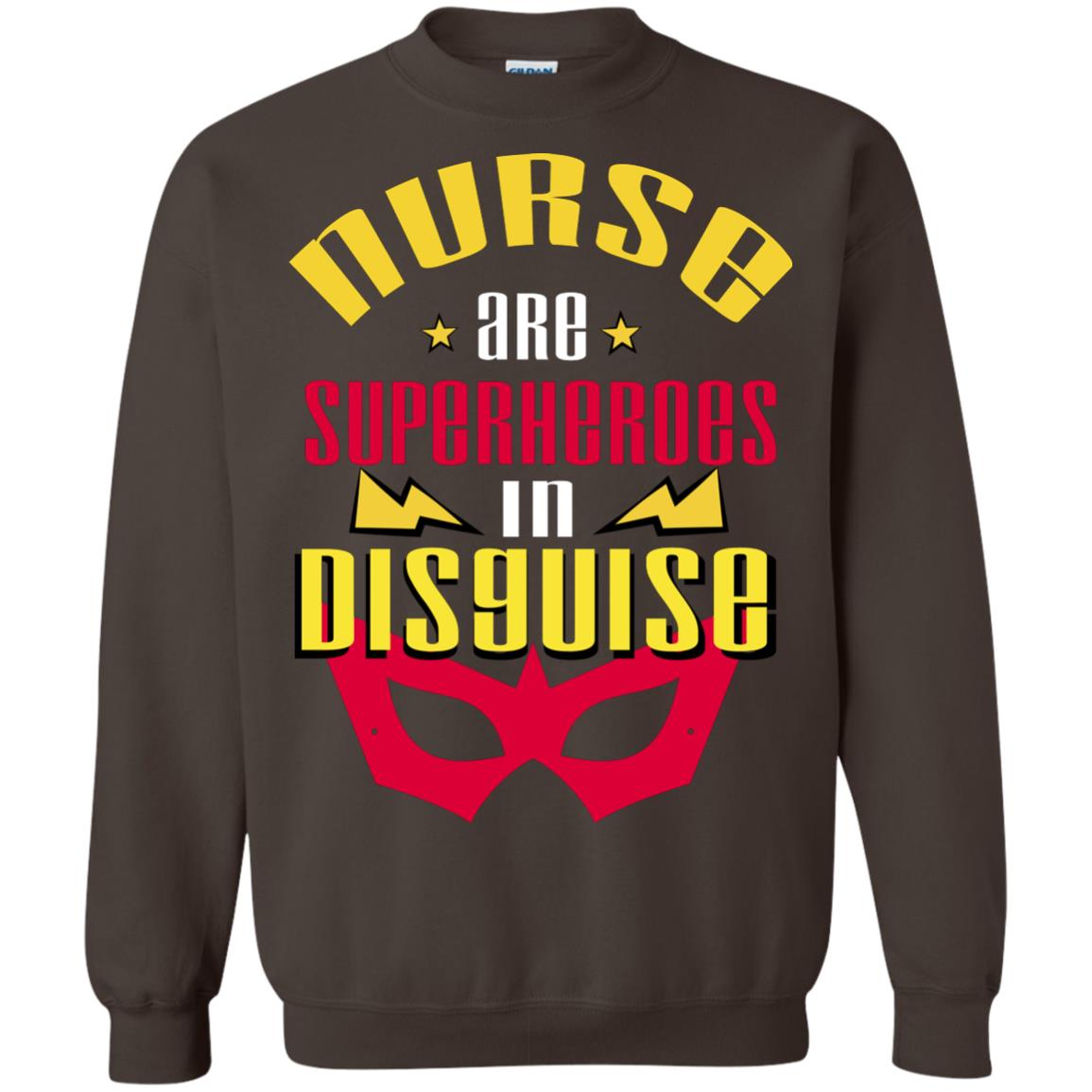 Nurse Are Superheroes In Disguise Movie Fan T-shirt Dark Chocolate