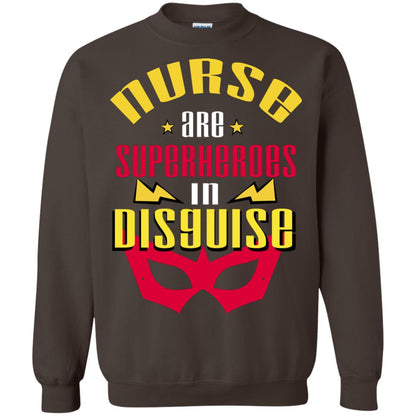 Nurse Are Superheroes In Disguise Movie Fan T-shirt Dark Chocolate