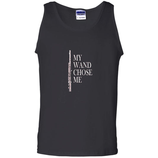 Flute Lover T-shirt My Wand Chose Me Black