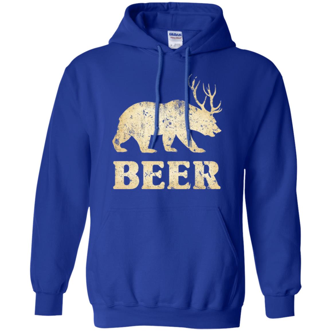 Beer T-shirt Vintage Bear Deer Royal