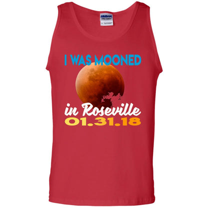 Mooned In Roseville Lunar Eclipse Matching Family T-shirt Red